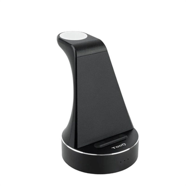 Cargador de Pared TooQ Base de Carga Inalámbrica para Apple Watch y iPhone/Smartphone, Negro Negro 15 W